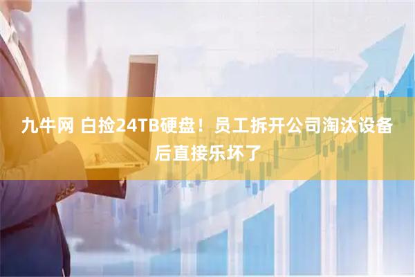 九牛网 白捡24TB硬盘！员工拆开公司淘汰设备后直接乐坏了