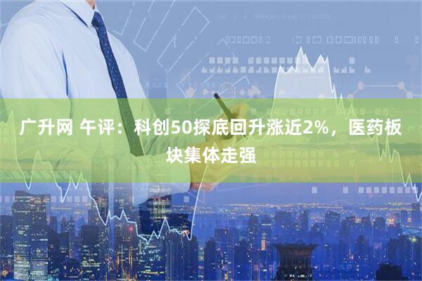 广升网 午评：科创50探底回升涨近2%，医药板块集体走强